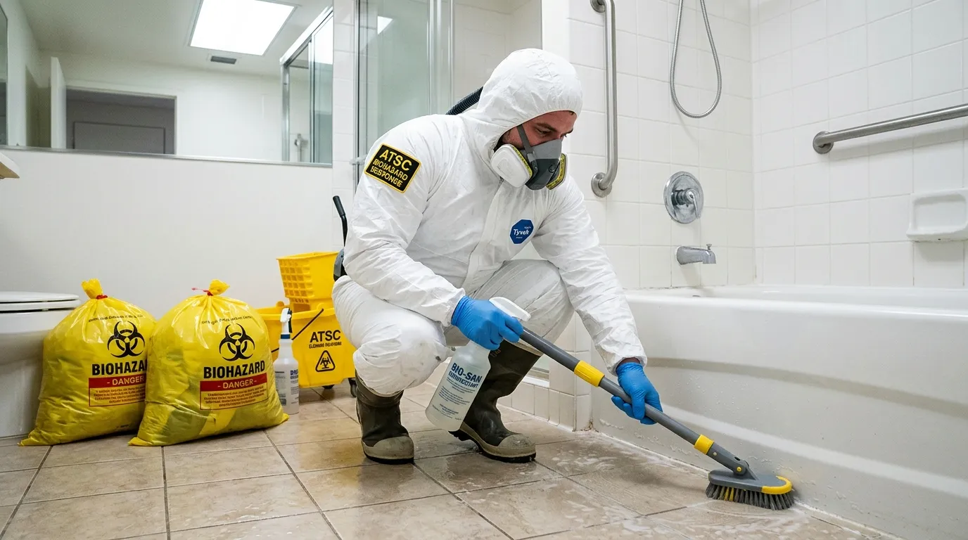 Decontamination equipment deployed for Blood Cleanup in Hough